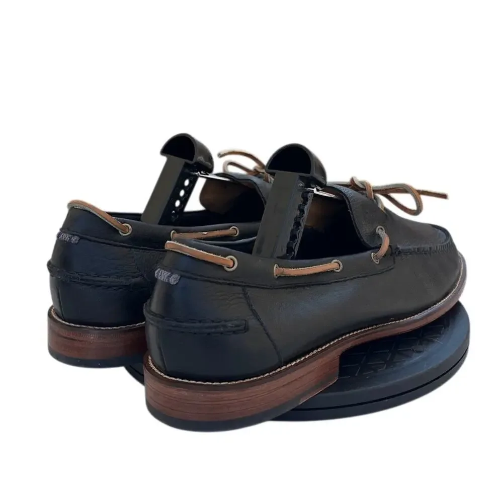 Mens Cole Haan x Todd Snyder Leather Classic Comfort Boat Shoes SZ 12M Black